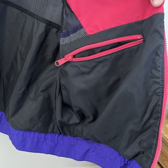 VTG 90s Woolrich Sigmet Gear Color Block Full Zip Nylon Jacket Womens Sz‎ Large - Picture 9 of 15